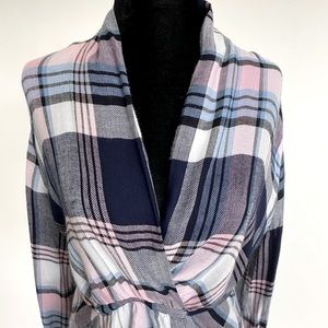 Design Lab Plaid Blouse